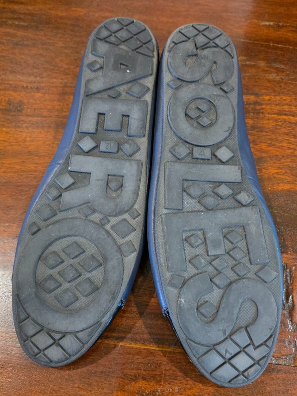 Aerosoles Navy Blue Piper Ballet Flat with Silver Hardware - Picture 3 of 4